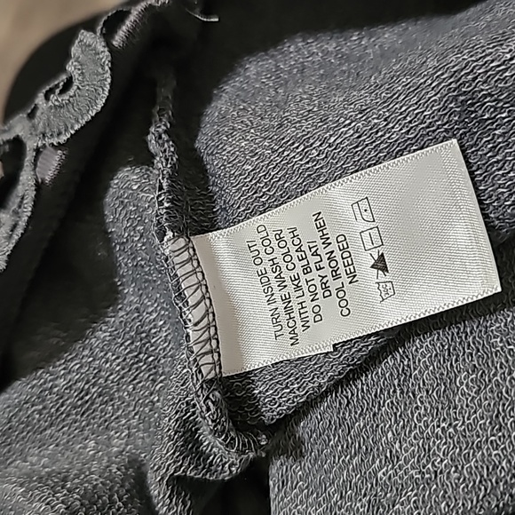 Gray Lace Women's Sweatshirt - Picture 3 of 3